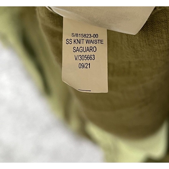 Old Navy Short Sleeve Drawstring Waist Shirt Dress Women Size Large Green Cotton - Picture 5 of 9